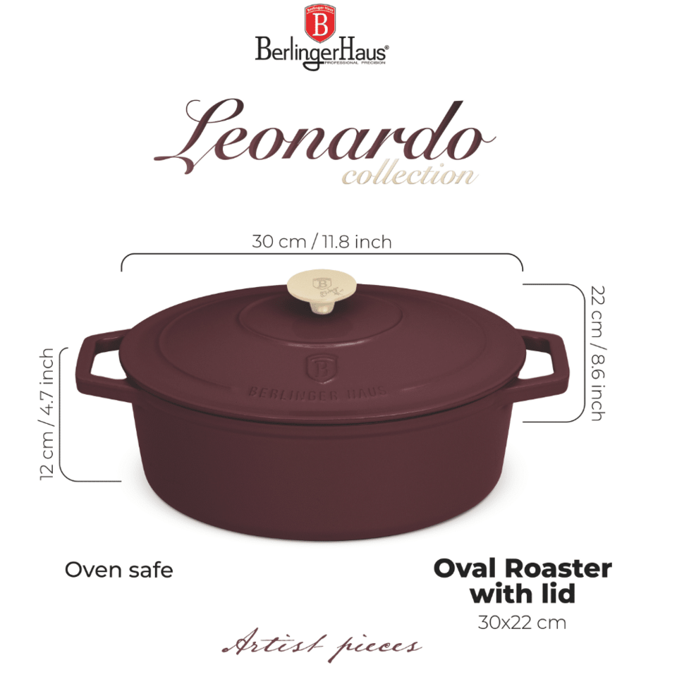 Oval roaster, 30 cm, cast iron Berlinger Haus BH6543