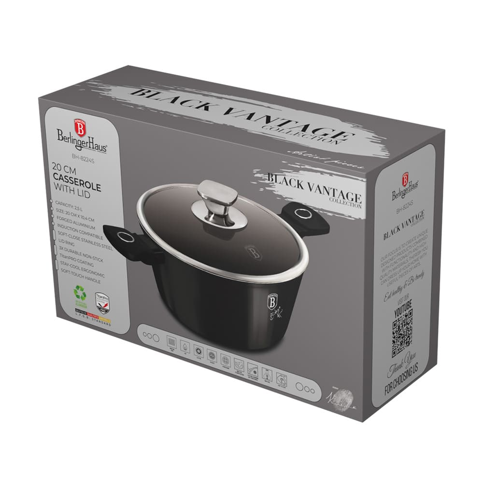 Casserole with lid, 24 cm Berlinger Haus BH8225