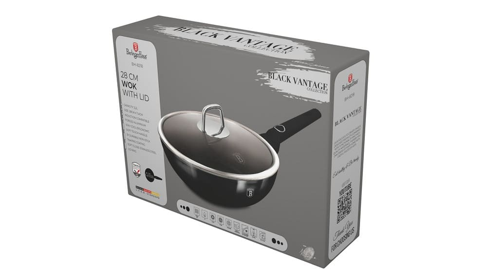 Wok Pan with lid, 28 cm Berlinger Haus BH8218