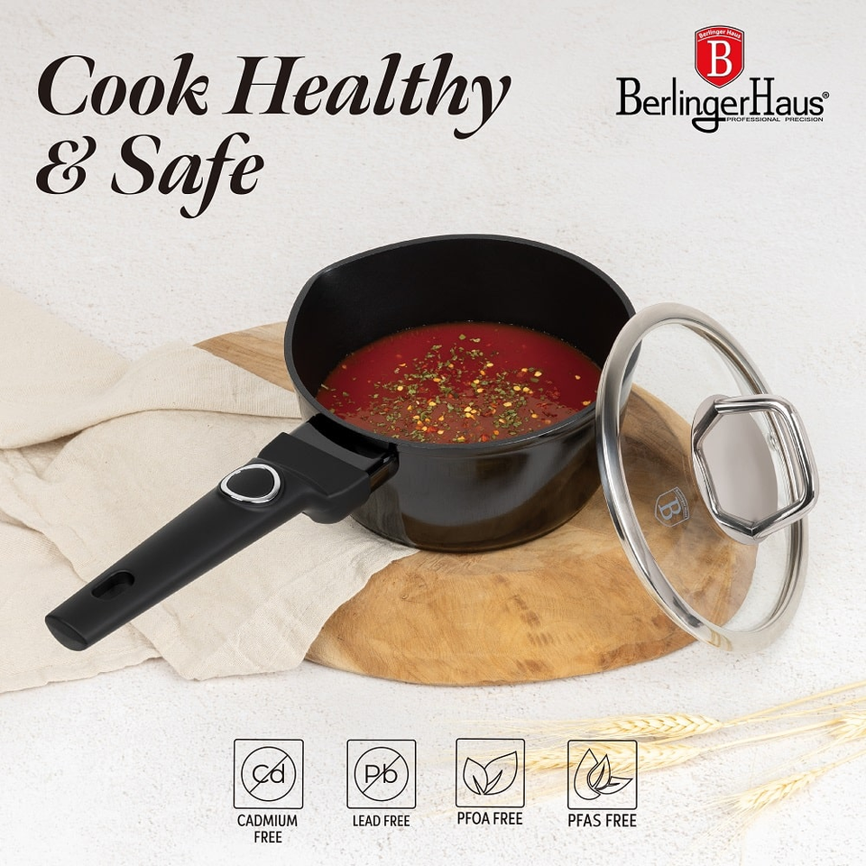 15 pcs cookware set Berlinger Haus BH8232 Black