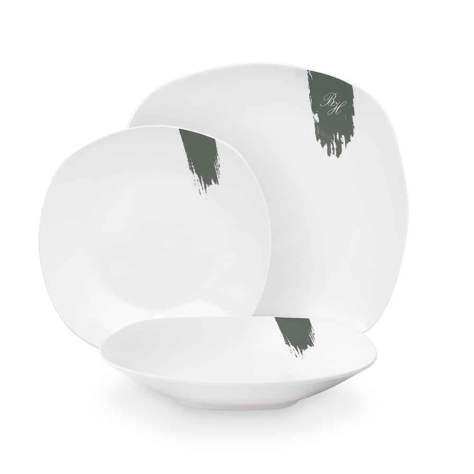 18 pcs dinnerware Berlinger Haus BH10205 Matte Green
