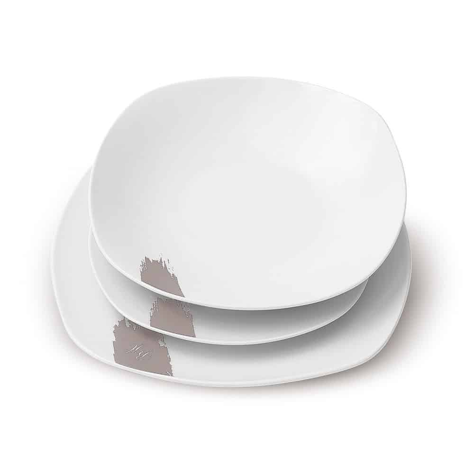 18 pcs dinnerware Berlinger Haus BH10202 Taupe
