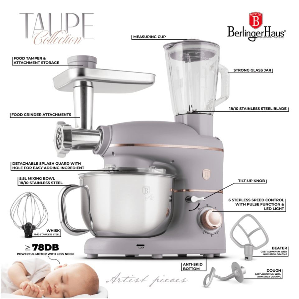 Multifunctional kitchen machine Berlinger Haus BH9530 Taupe