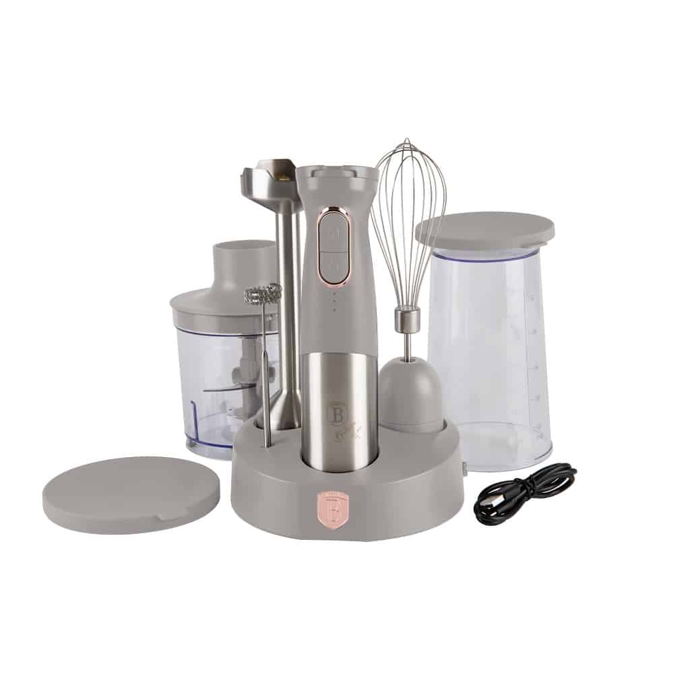 6 pcs cordless hand blender set Berlinger Haus BH9558 Taupe