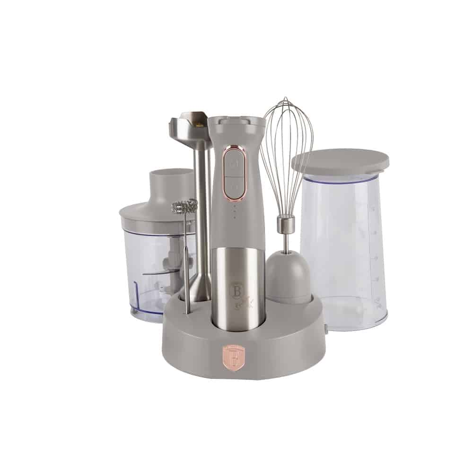 6 pcs cordless hand blender set Berlinger Haus BH9558 Taupe