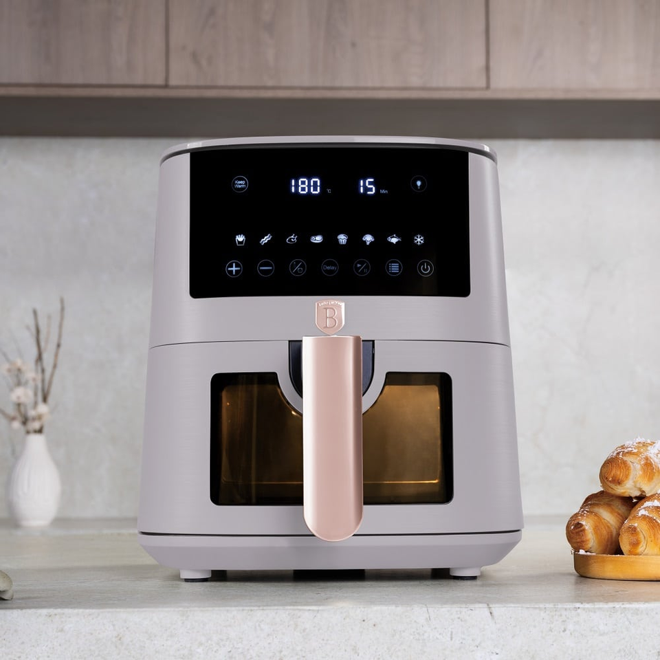 Air fryer, 5 L, visible window Berlinger Haus BH9491 Taupe