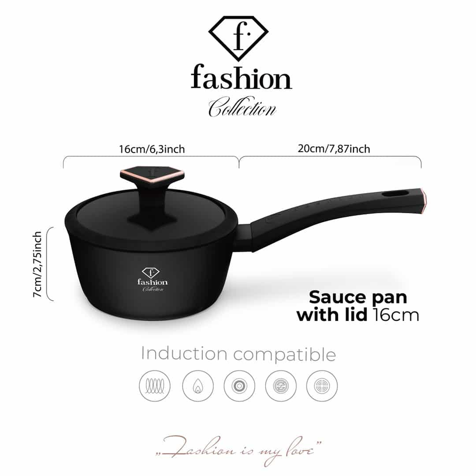 Sauce Pan with Lid Fashion by Berlinger Haus FTV0026