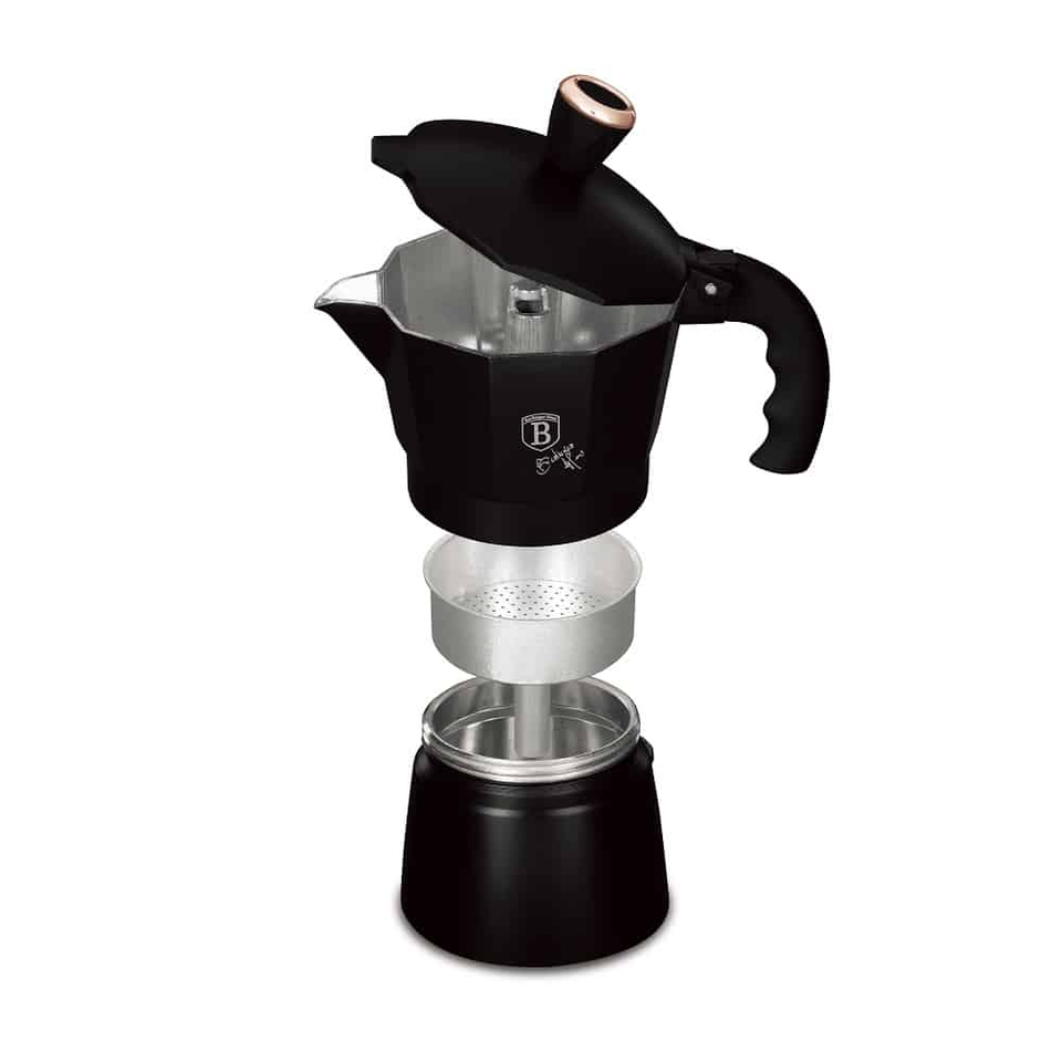 Coffee maker, 3 cups Berlinger Haus BH8560 Black Rose