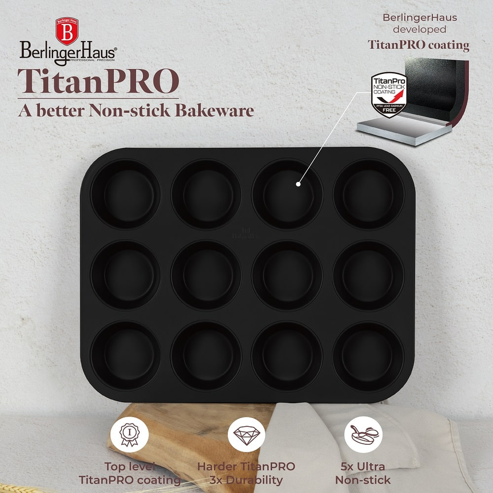 12 cups muffin pan Berlinger Haus BH7945 Leonardo