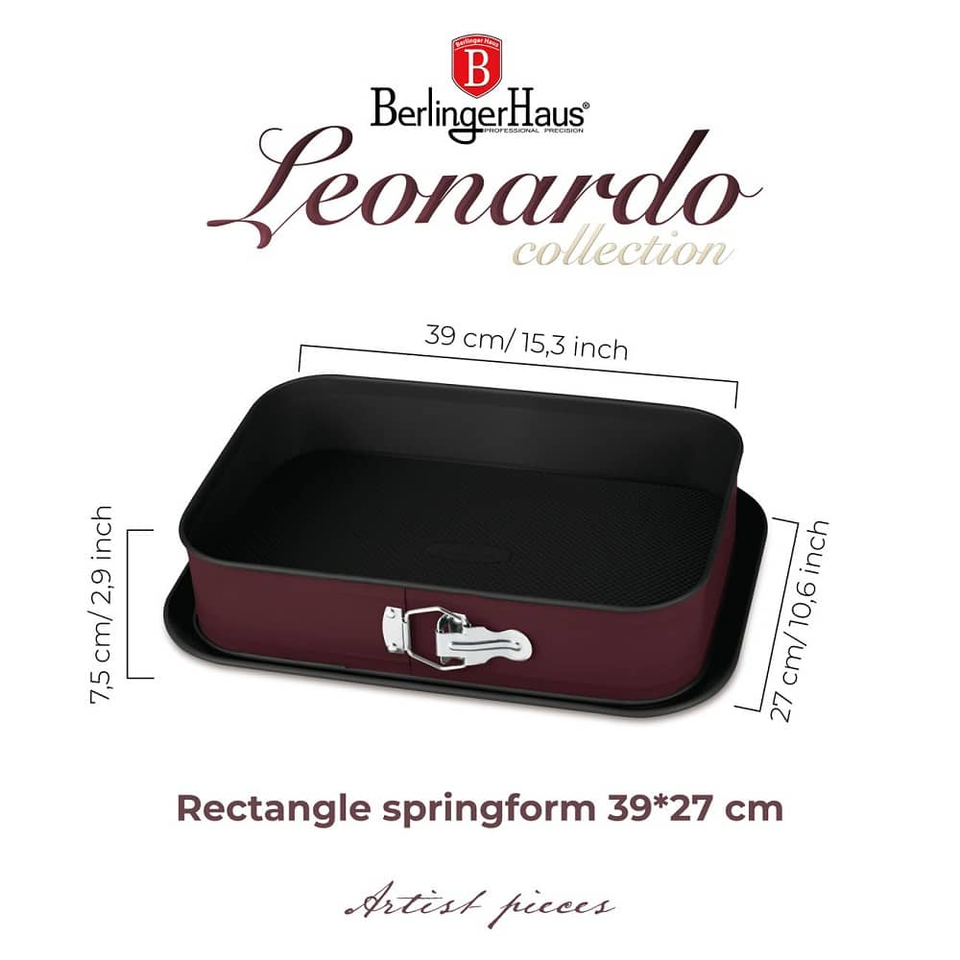 Rectangle springform, 39*27 cm Berlinger Haus BH7941 Leondrdo