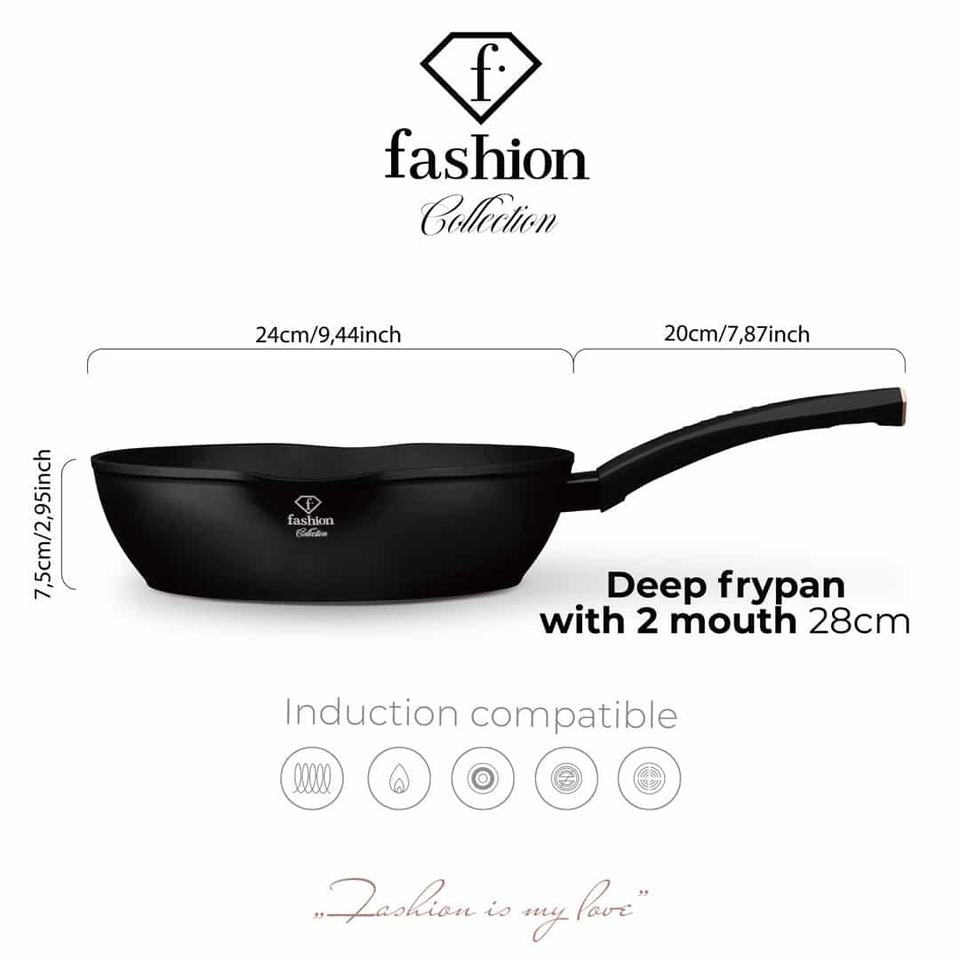 Deep Frypan 28 cm Fashion by Berlinger Haus FTV0029