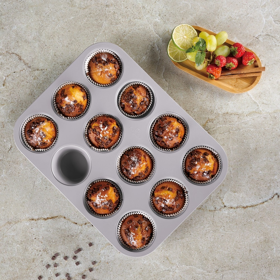 12 cups muffin pan Berlinger Haus BH7947 Taupe
