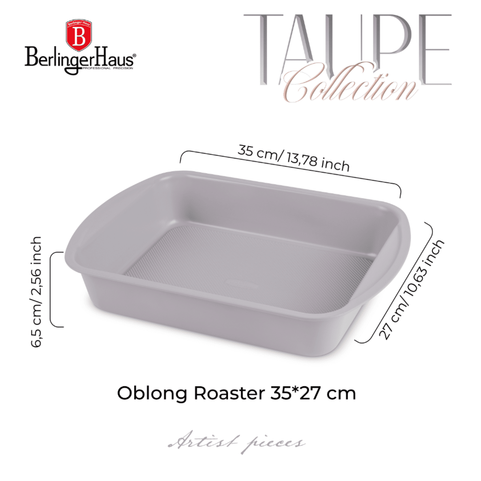 Oblong roaster, 35*27 cm Berlinger Haus BH7913 Taupe