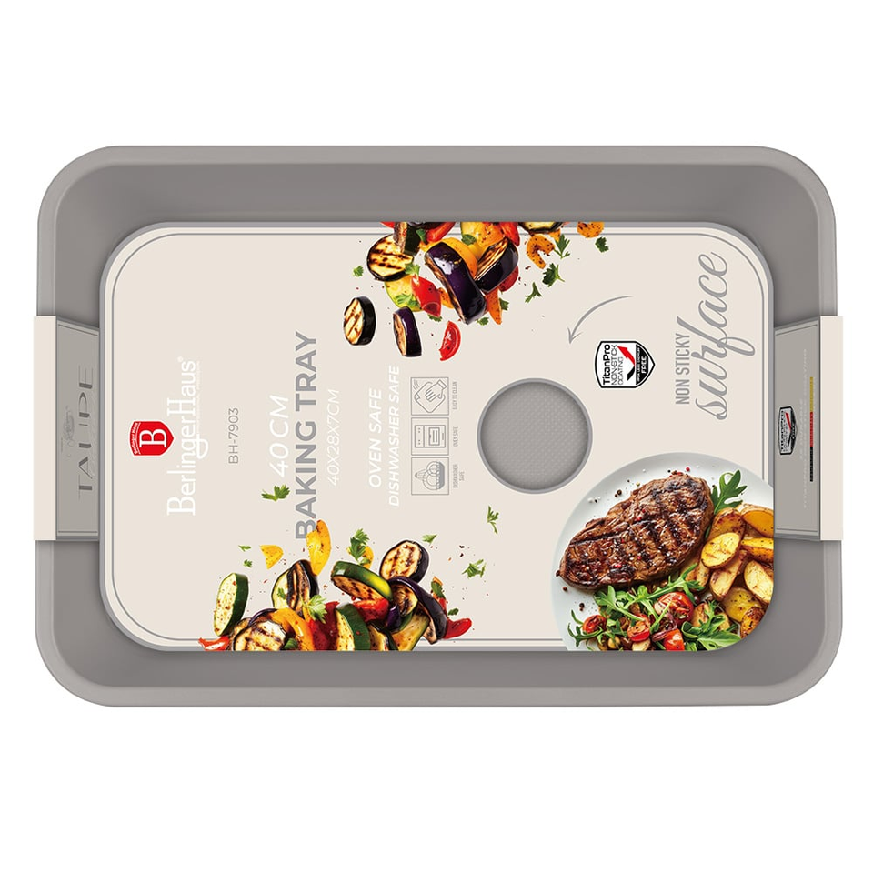 Oblong roaster, 40*28 cm Berlinger Haus BH7903 Taupe