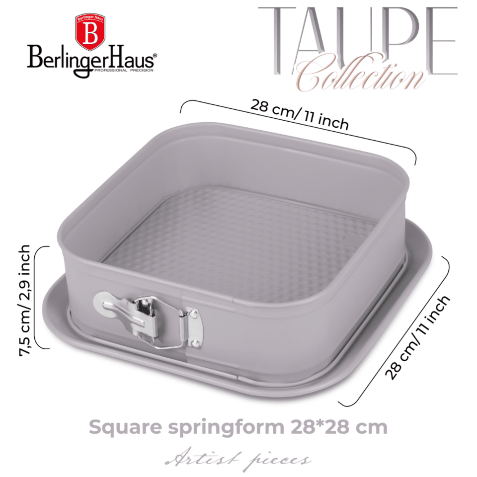 Square springform, 28*28 cm Berlinger Haus BH8667 Taupe