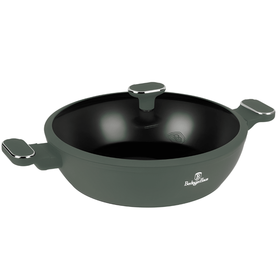 Shallow pot with lid, 30 cm Berlinger Haus BH8199 Green