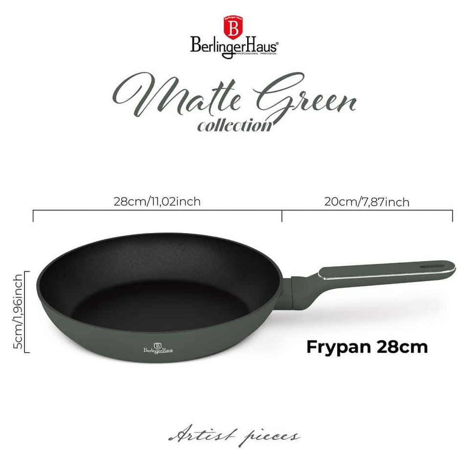 Frypan, 28 cm Berlinger Haus BH8152 Matte Green