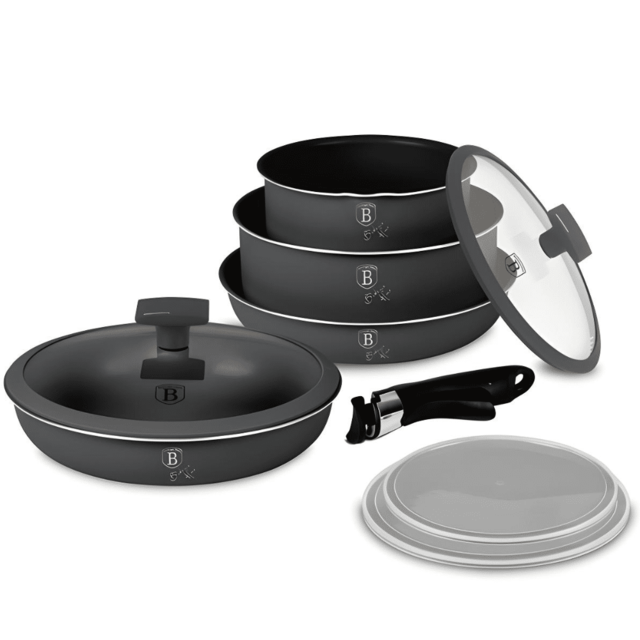 9 pcs cookware set Berlinger Haus BH8256 Anthracite