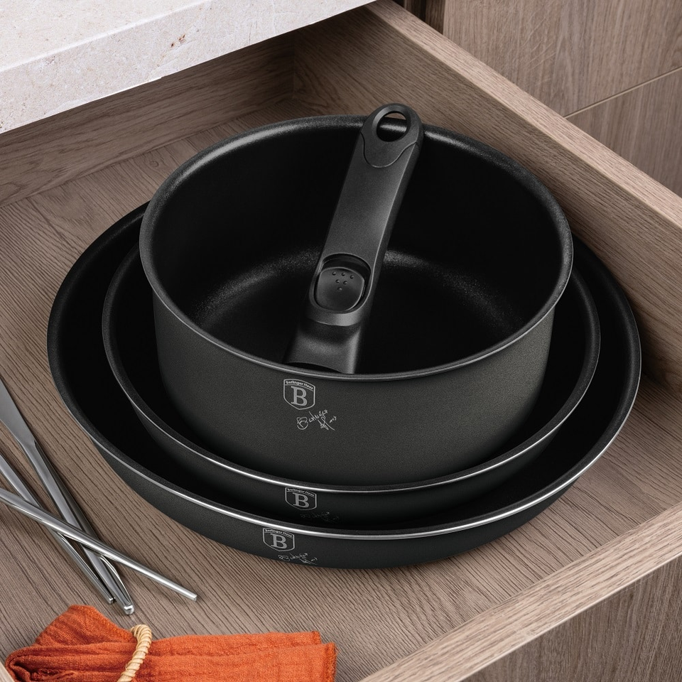 9 pcs cookware set Berlinger Haus BH8256 Anthracite