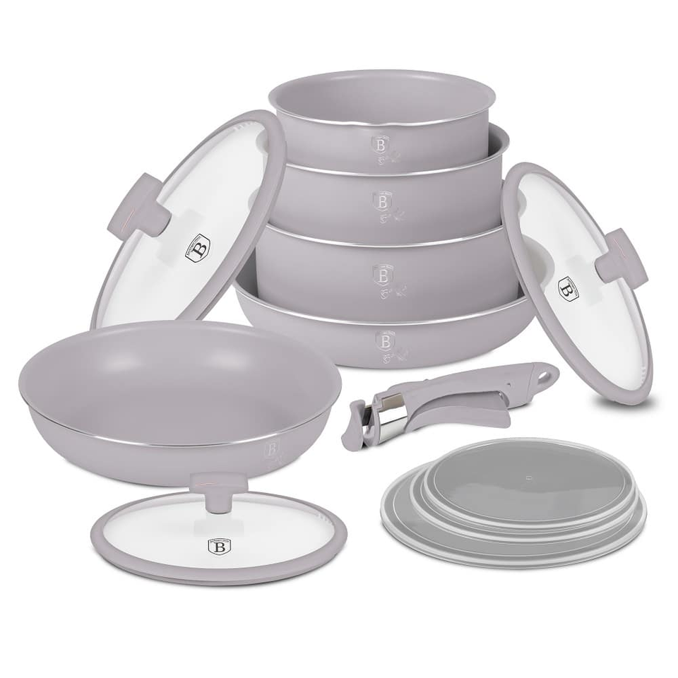 12 pcs cookware set Berlinger Haus BH8251 Taupe