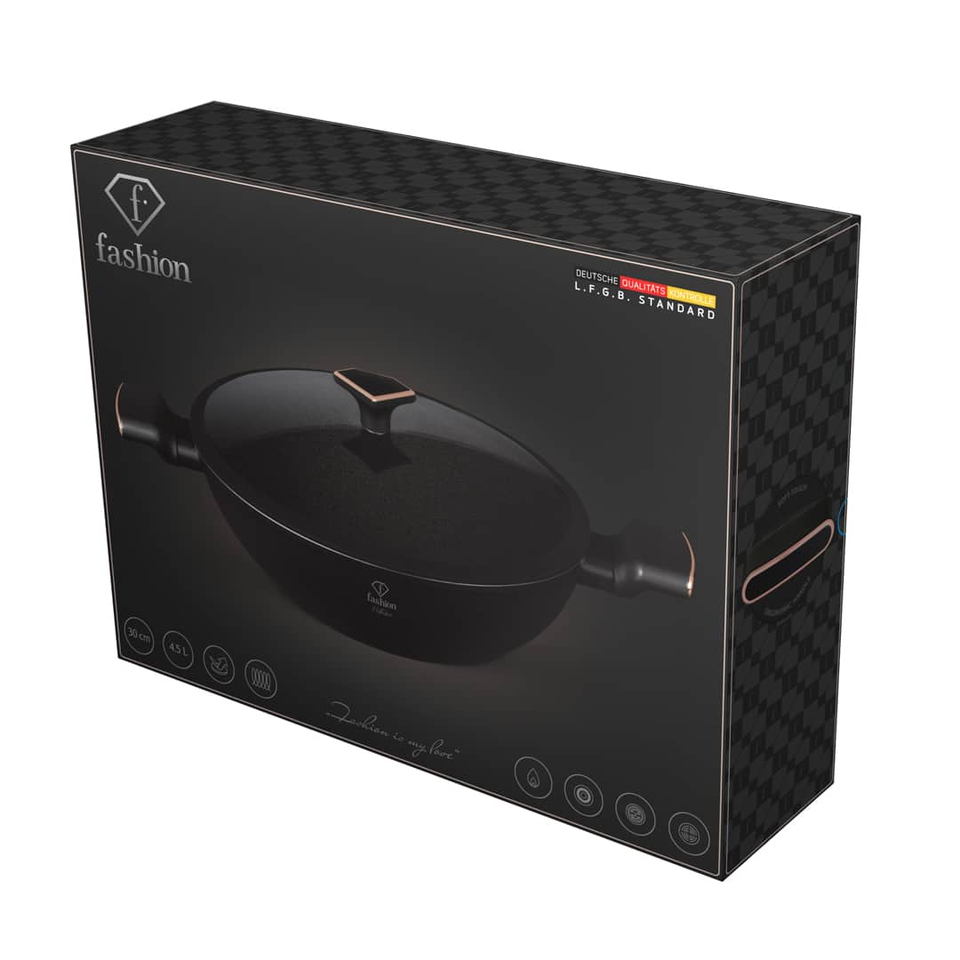 Wok with Lid 30 cm Fashion by Berlinger Haus FTV0032