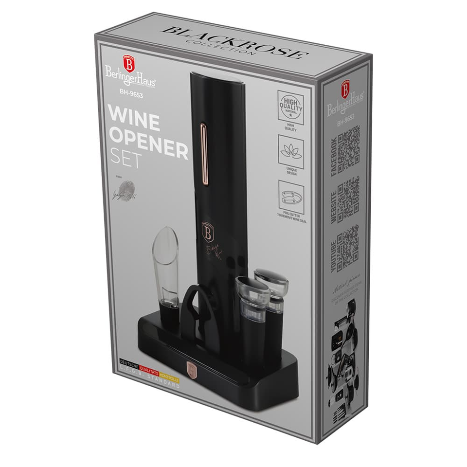 Battery operated wine gift set, 6in1 Berlinger Haus BH9653