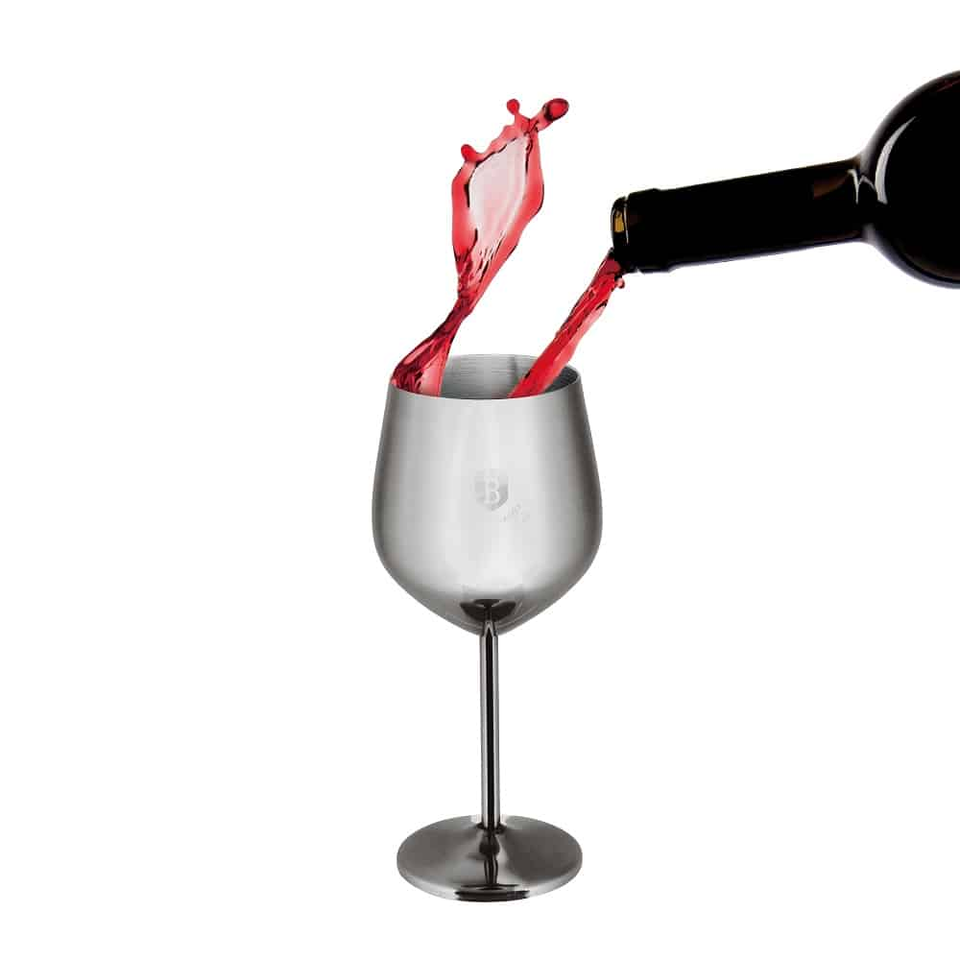 2 pcs metal wine glass set Berlinger Haus BH8661