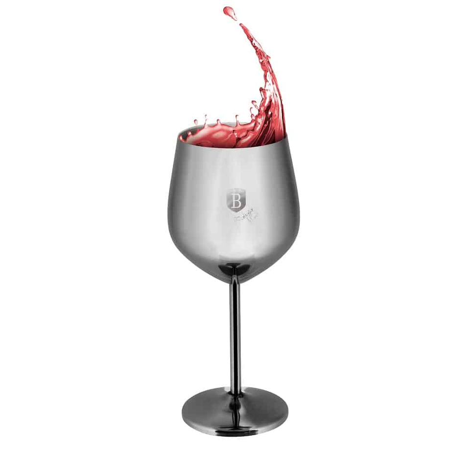 2 pcs metal wine glass set Berlinger Haus BH8661