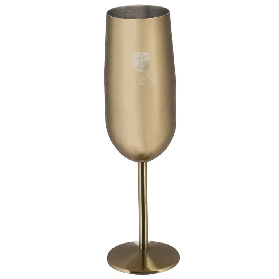 2 pcs metal champagne glass set Berlinger Haus BH8663