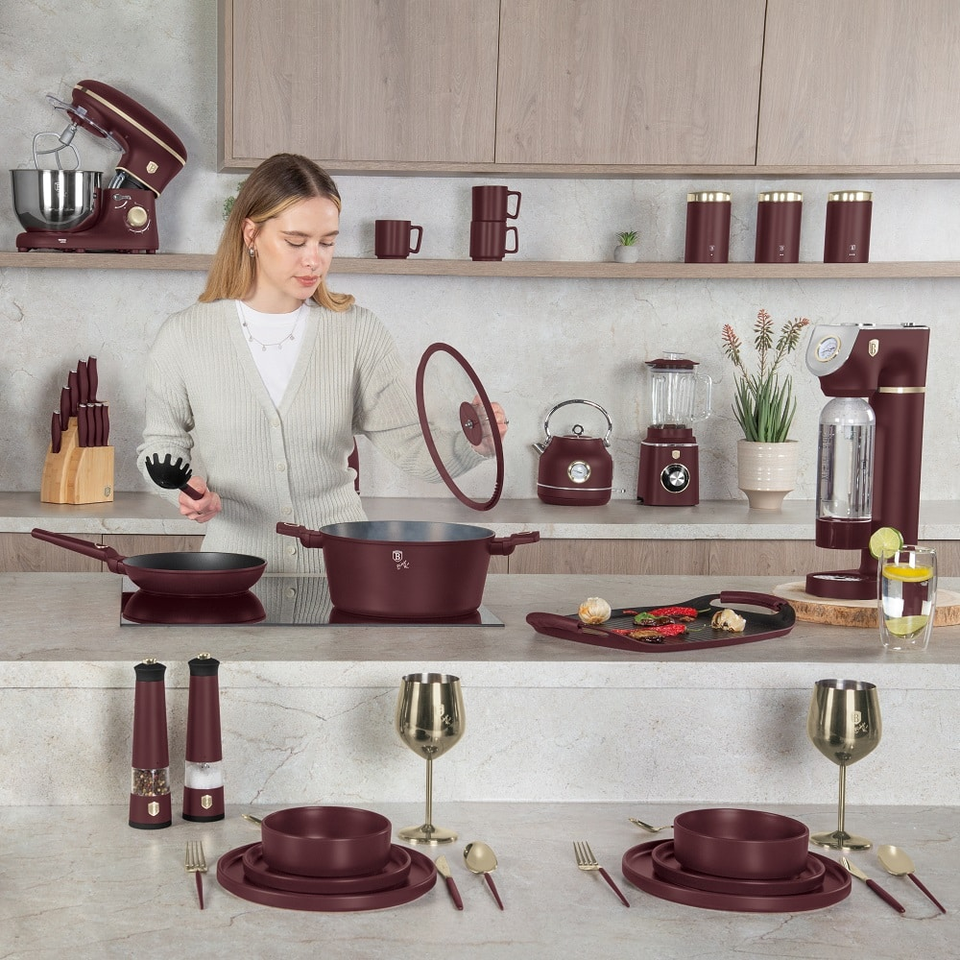 2 pcs metal wine glass set Berlinger Haus BH8659