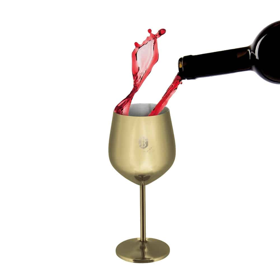 2 pcs metal wine glass set Berlinger Haus BH8659