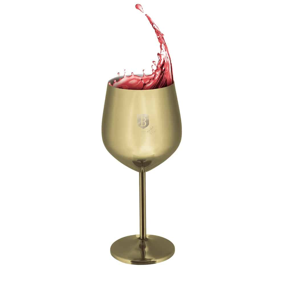 2 pcs metal wine glass set Berlinger Haus BH8659