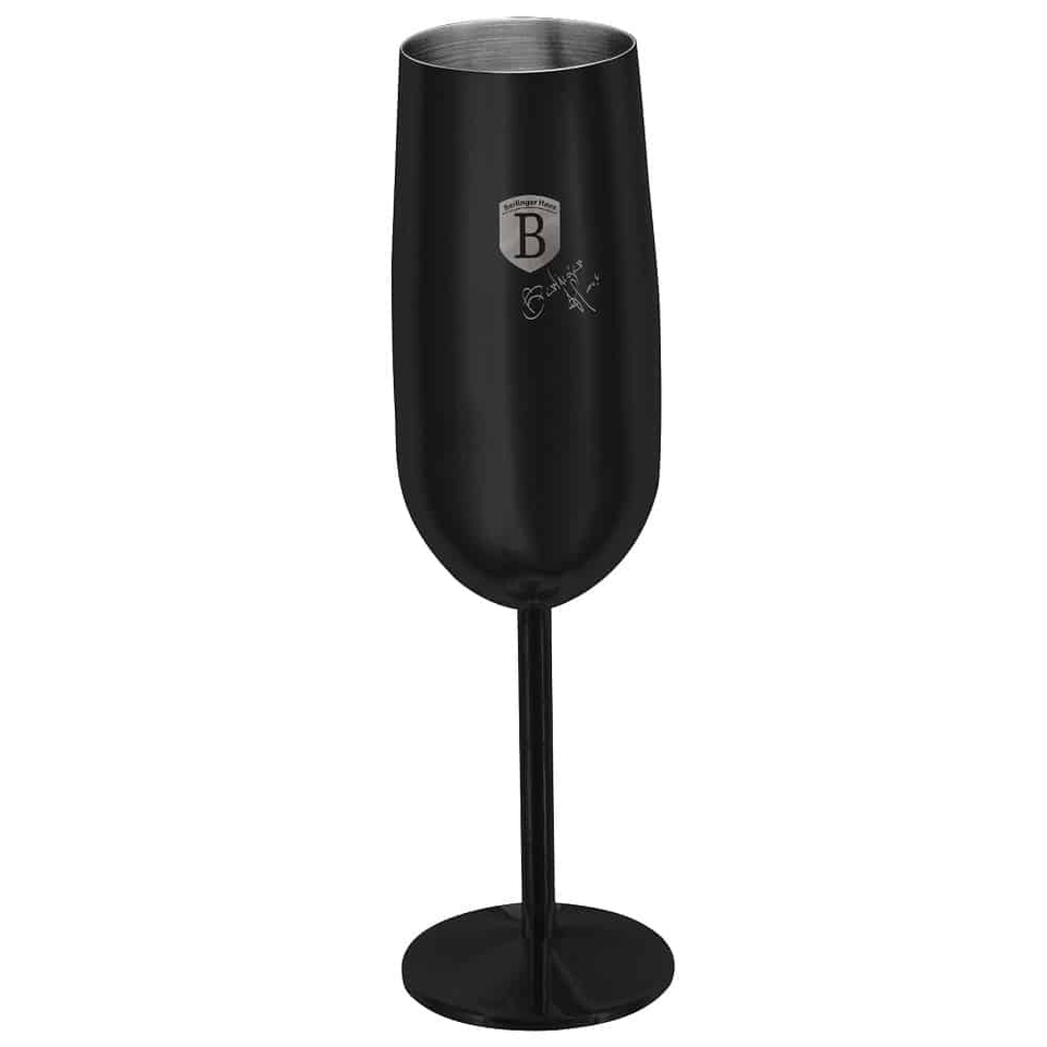 2 pcs metal champagne glass set Berlinger Haus BH8664