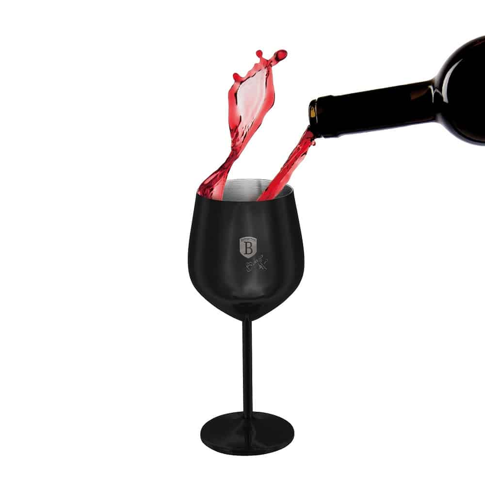 2 pcs metal wine glass set Berlinger Haus BH8660