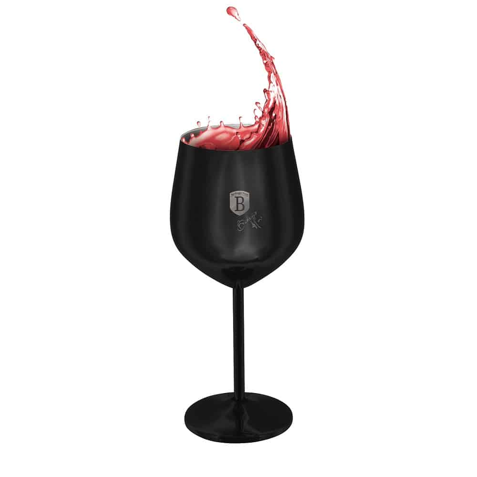 2 pcs metal wine glass set Berlinger Haus BH8660