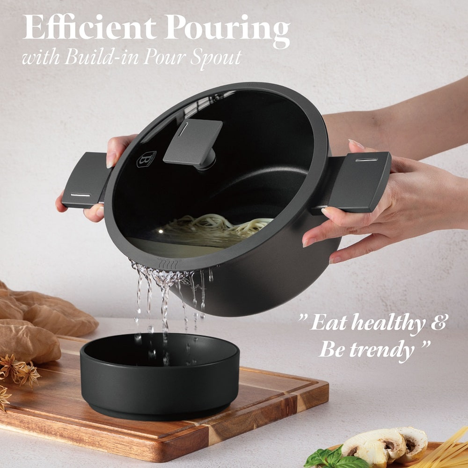 Casserole with lid, 30 cm Berlinger Haus BH8133 Anthracite
