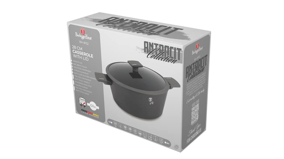 Casserole with lid, 28 cm Berlinger Haus BH8132 Anthracite
