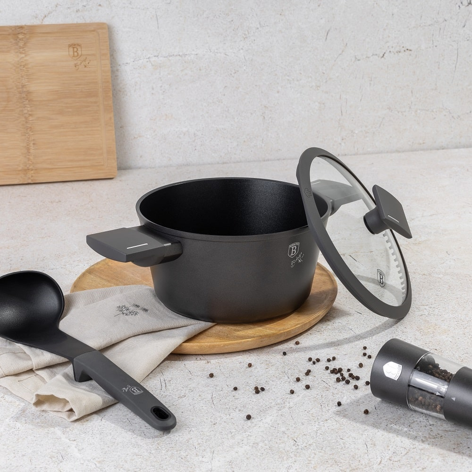 Casserole with lid, 20 cm Berlinger Haus BH8130 Anthracite