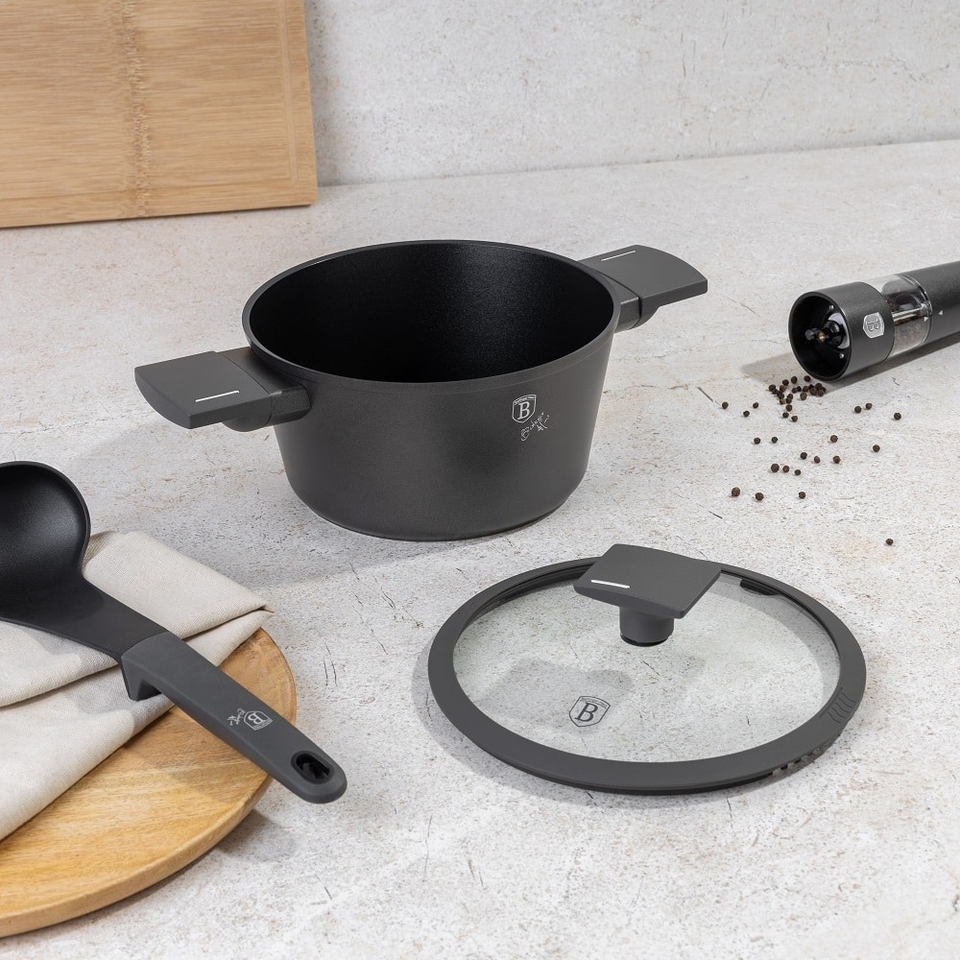 Casserole with lid, 20 cm Berlinger Haus BH8130 Anthracite