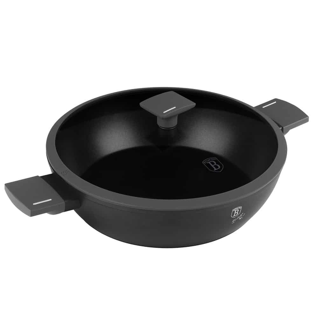 Shallow pot with lid 30 cm Berlinger Haus BH8129 Anthracite