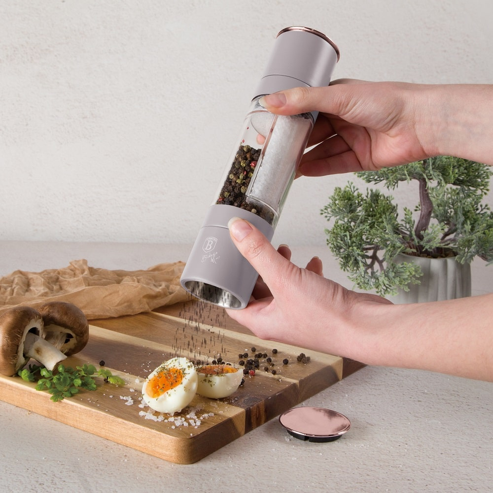 2 in 1 pepper and salt mill Berlinger Haus BH8579 Taupe