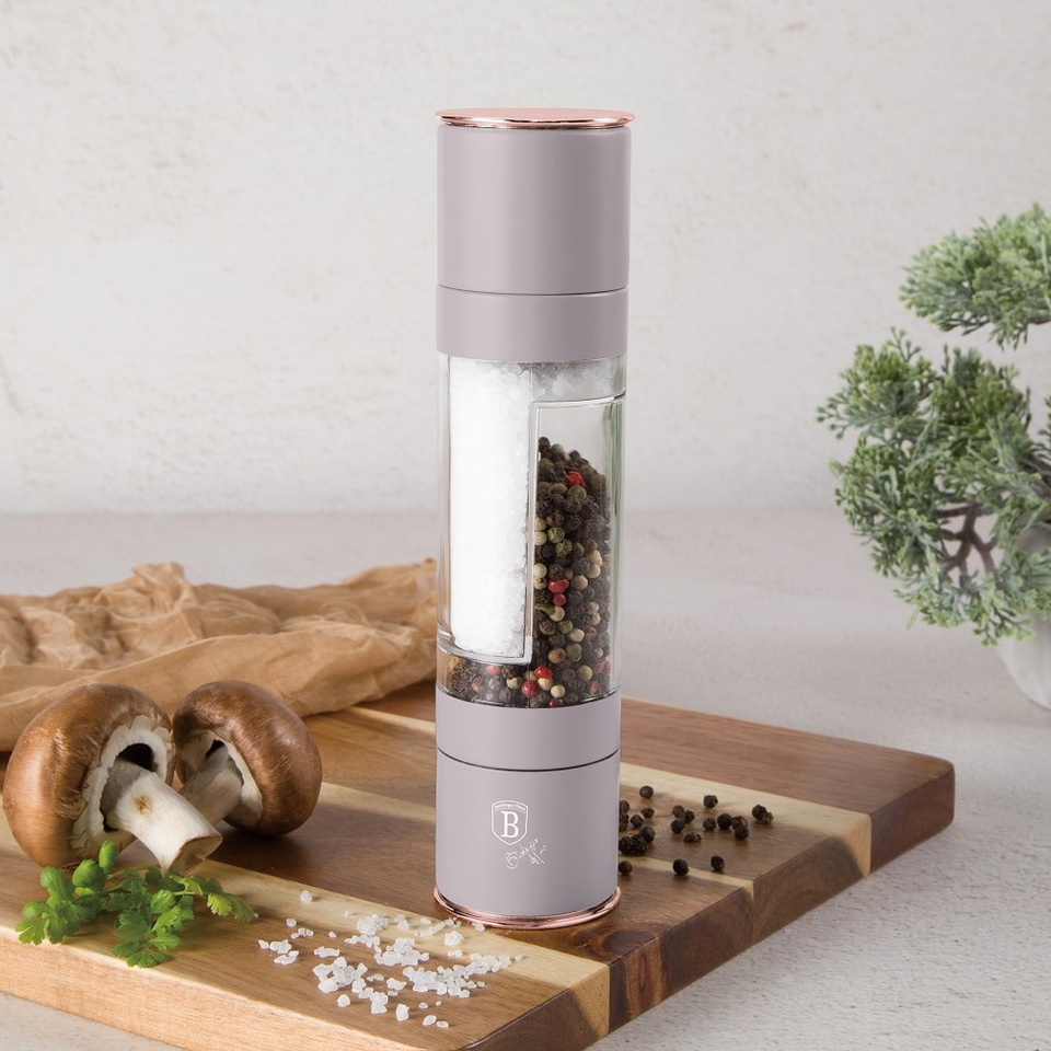 2 in 1 pepper and salt mill Berlinger Haus BH8579 Taupe