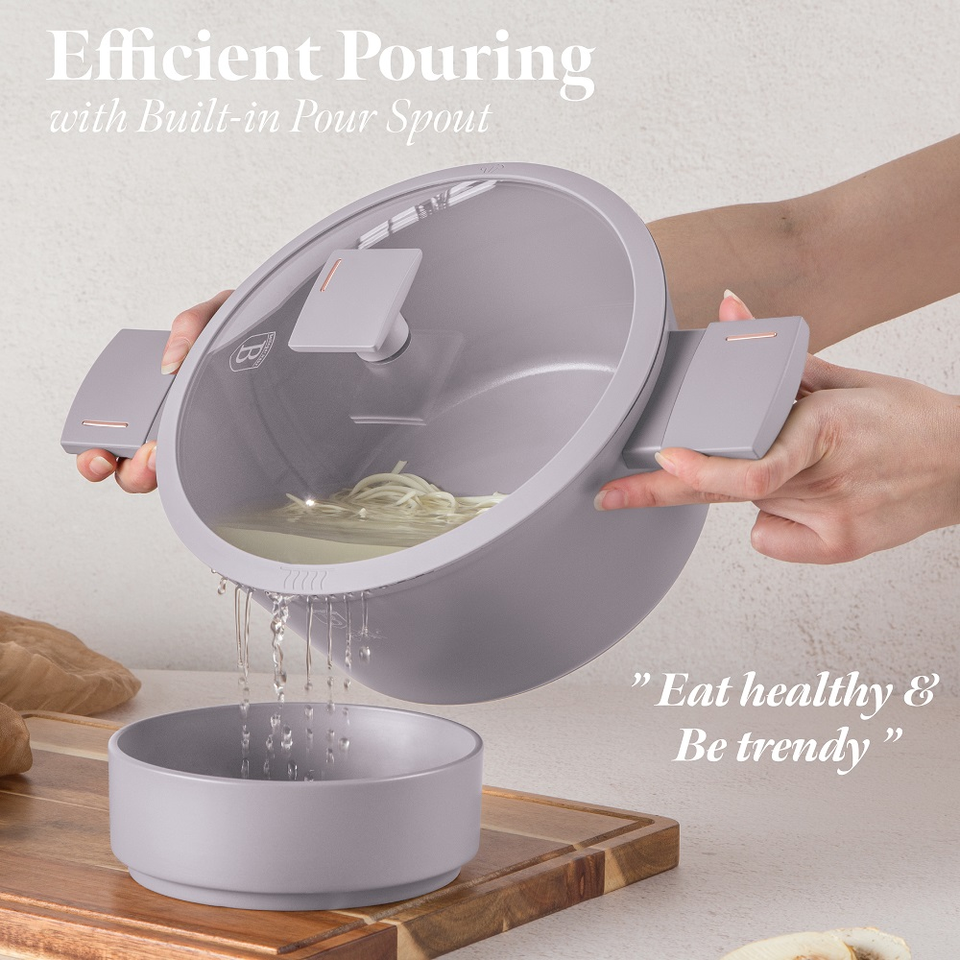 Casserole with lid, 24 cm Berlinger Haus BH8101 Taupe