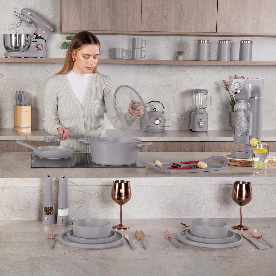 Casserole with lid, 24 cm Berlinger Haus BH8101 Taupe