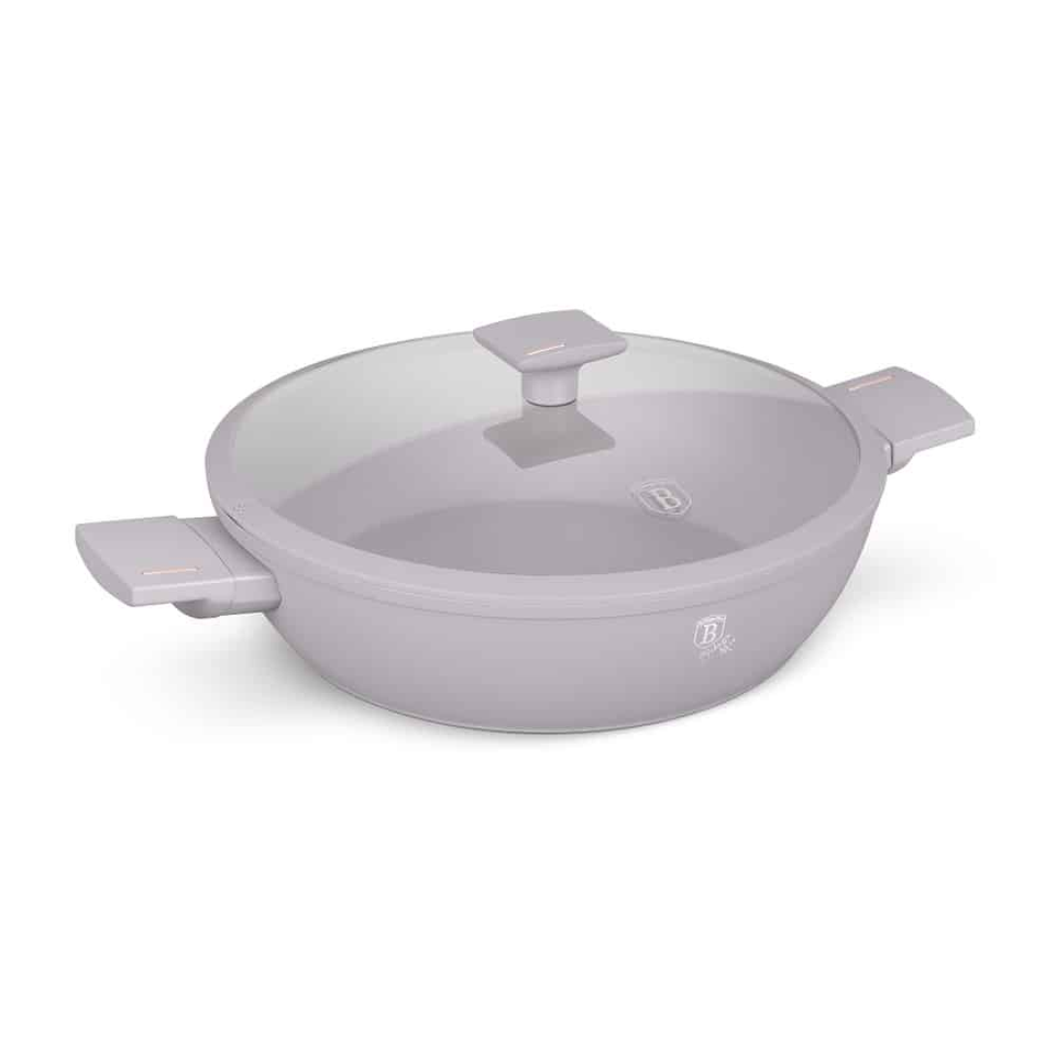 Shallow pot with lid, 30 cm Berlinger Haus BH 8099 Taupe