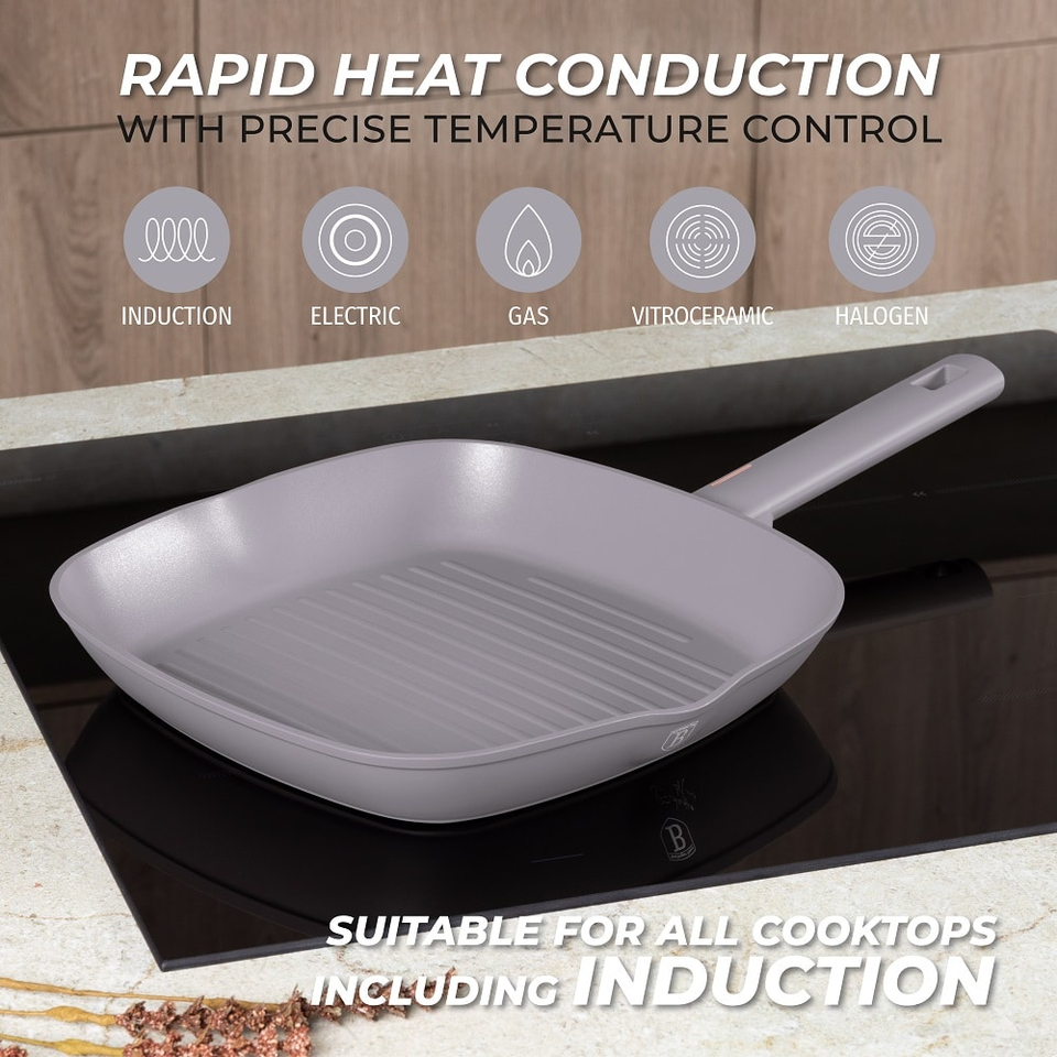Grill pan, 28 cm Berlinger Haus BH8096 Taupe