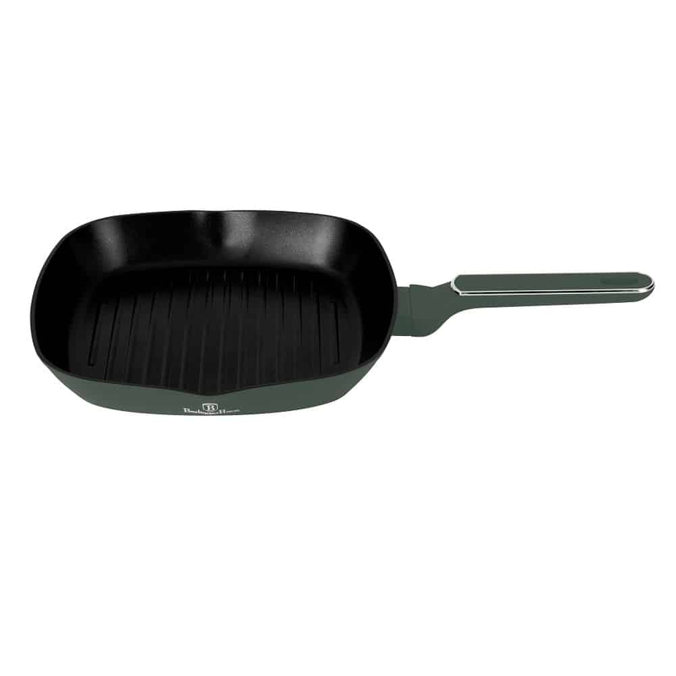 Grill pan with lid, 28 cm Berlinger Haus BH8162 Matte Green