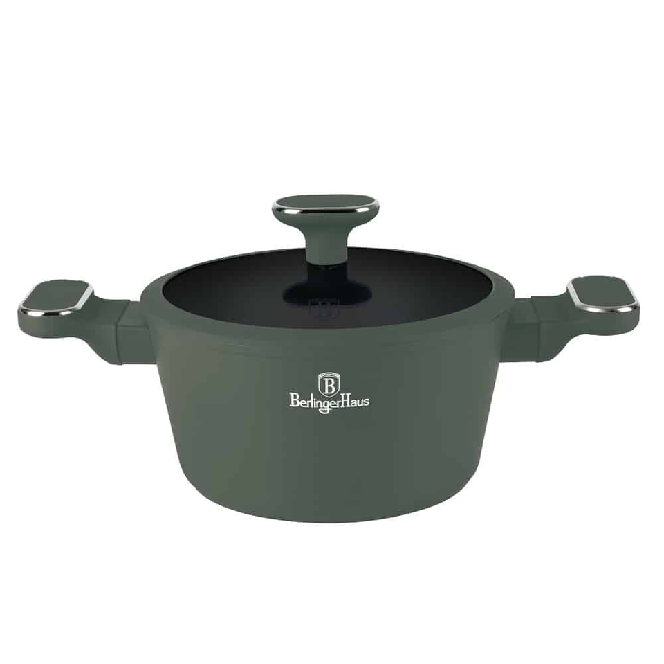 Casserole with lid, 20 cm Berlinger Haus BH8200 Matte Green