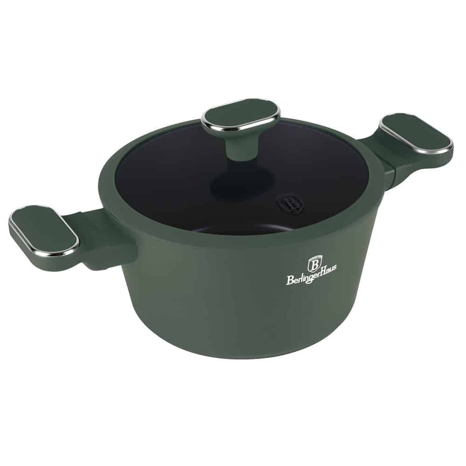 Casserole with lid, 24 cm Berlinger Haus BH8201 Matte Green