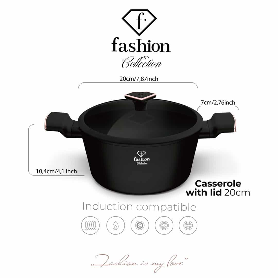 Casserole with Lid 20 cm Fashion by Berlinger Haus FTV0037